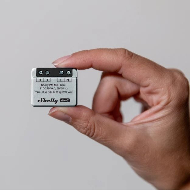 Switch Shelly PM Mini Gen3 Power Metering Module up to 16A (WiFi, Bluetooth)