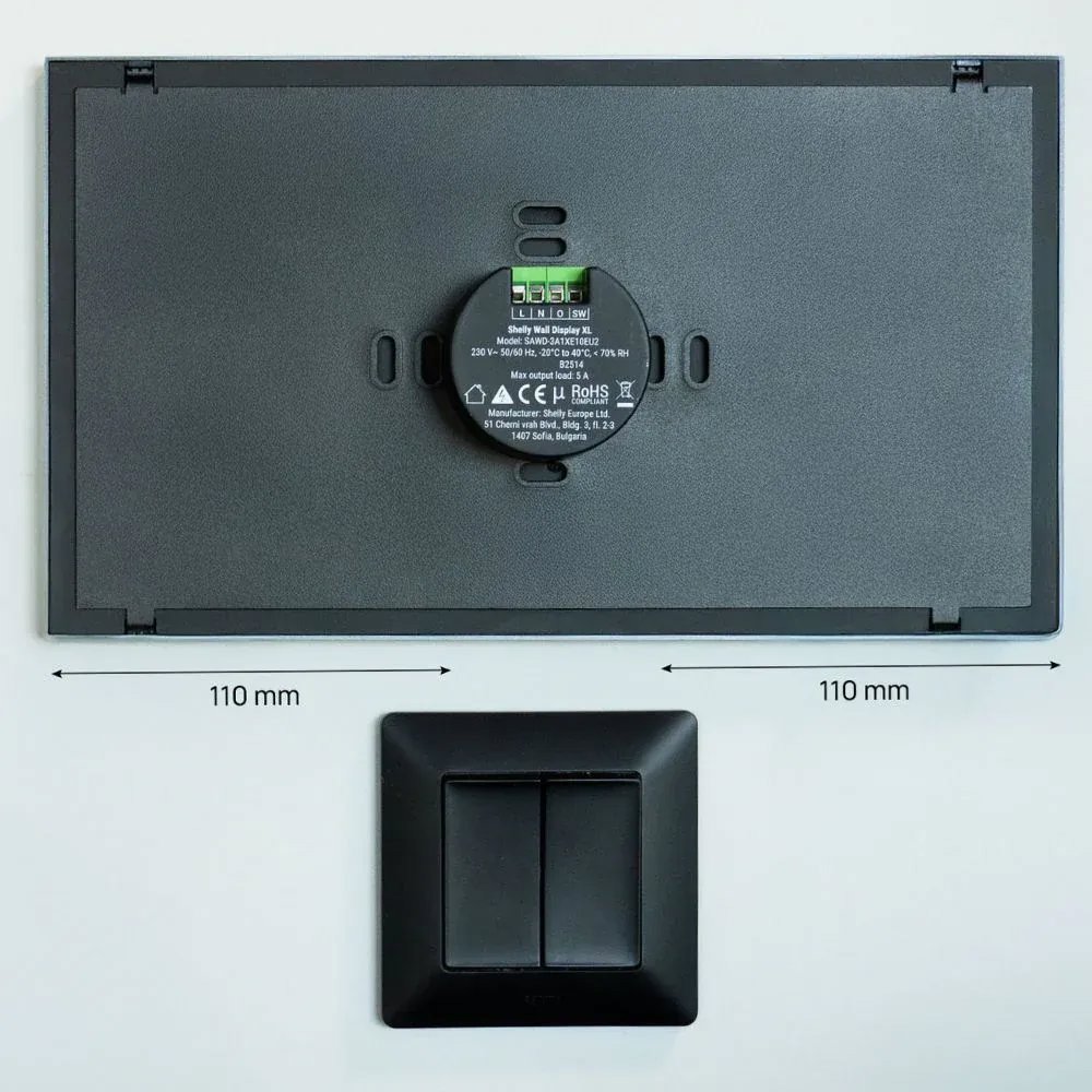 Central Unit Shelly Wall Display XL, black