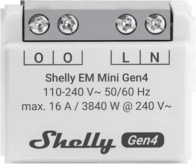 Shelly Gen4 EM mini 16 A, power meter, WiFi, LAN