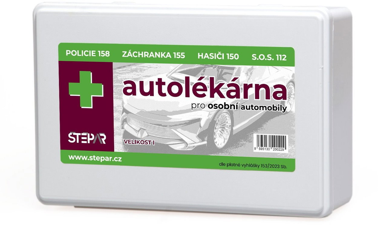 Autolekárnička ŠTĚPAŘ Autolekárnička veľkosť I. – krabica