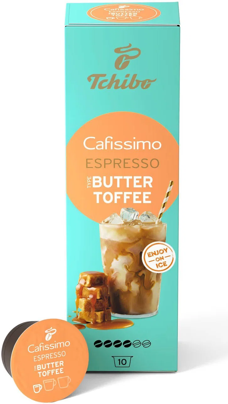 Coffee capsules Tchibo Cafissimo Espresso Buttertoffee 10 capsules