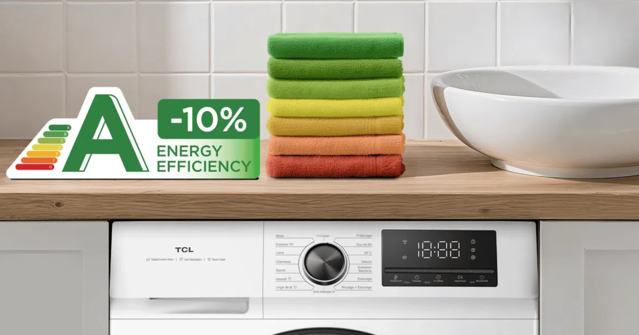 TCL FF0622WA2CZ slimline steam washing machine