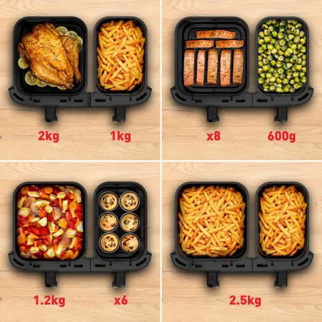 Horkovzdušná fritéza Tefal EY9428E0 Easy Fry Dual XXL