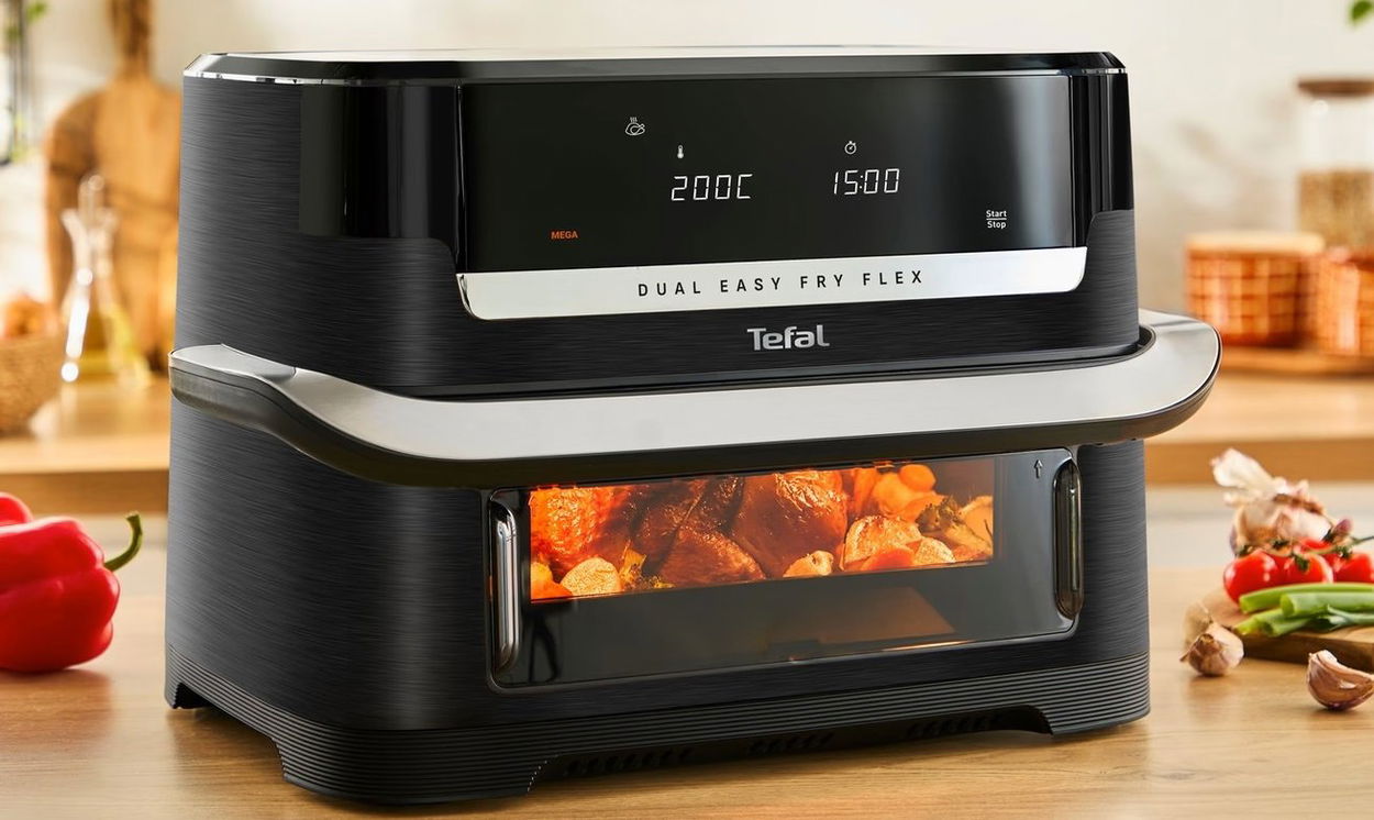 Horkovzdušná fritéza Tefal EY9228E0 Dual Easy Fry Flex