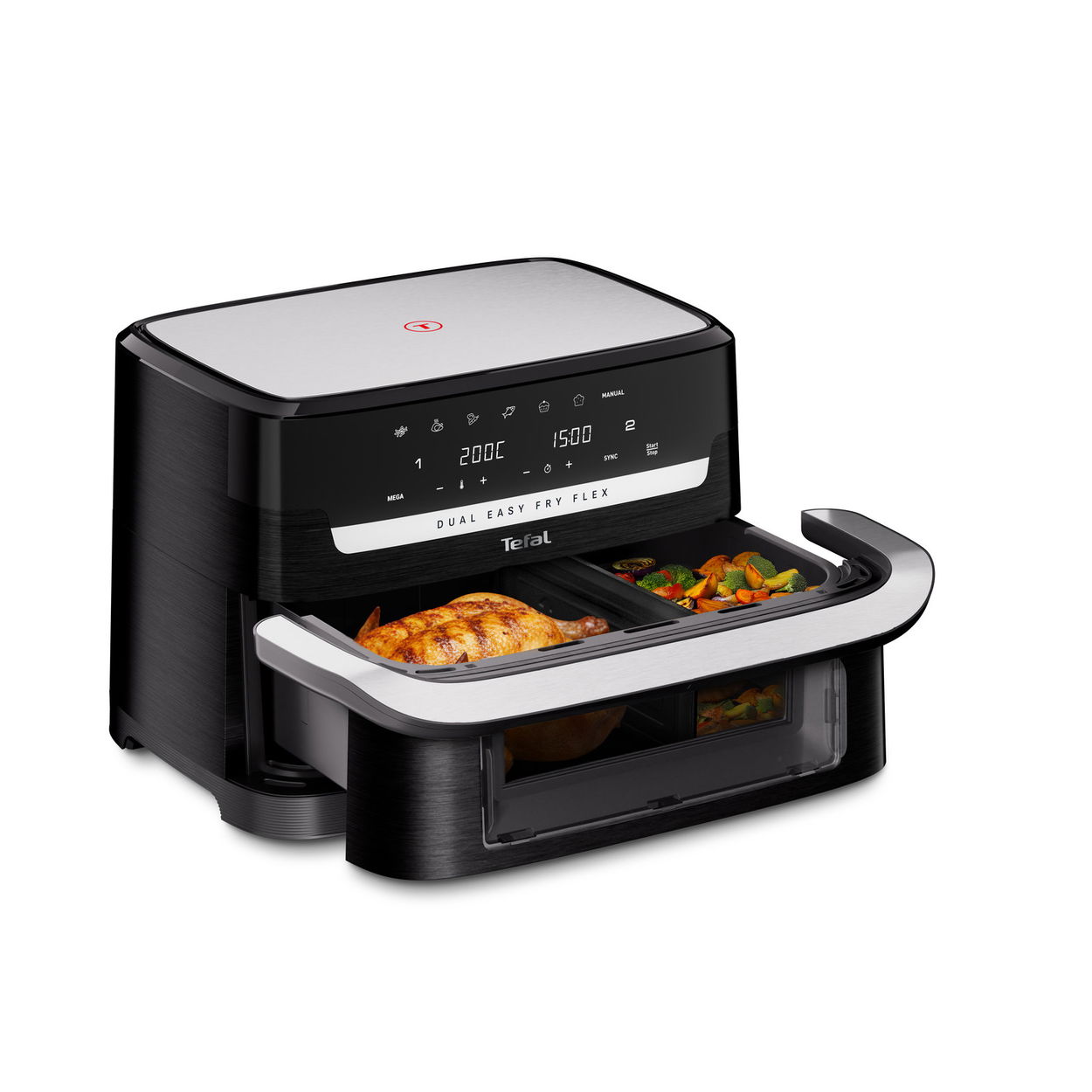 Horkovzdušná fritéza Tefal EY9228E0 Dual Easy Fry Flex