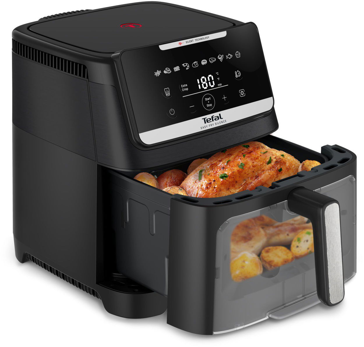 Horkovzdušná fritéza Tefal EY8468E0 Easy Fry Silence Black