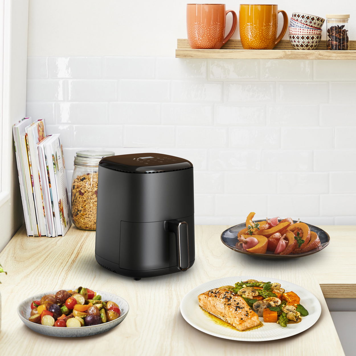 Horkovzdušná fritéza Tefal EY145810 Easy Fry Compact 3 l Black