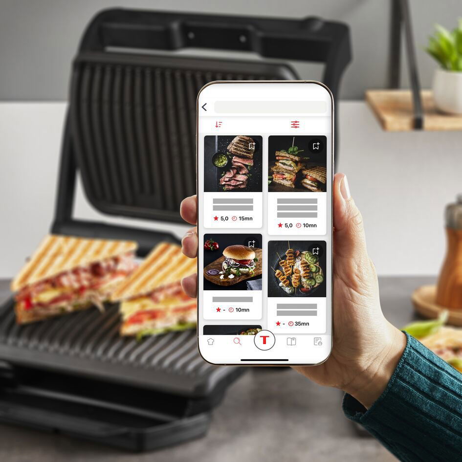 Kontaktní gril Tefal GC717810 Optigrill+ Black