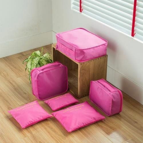 Packing Cubes Sada cestovních organizérů růžová