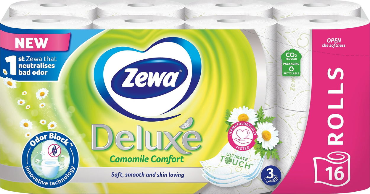 Toaletní papír ZEWA Deluxe Camomile Comfort (16 ks)