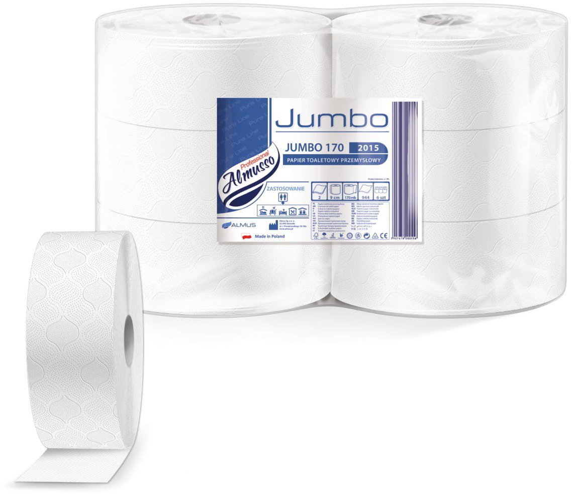 Toilet paper ALMUSSO Jumbo 170 (6 pcs)