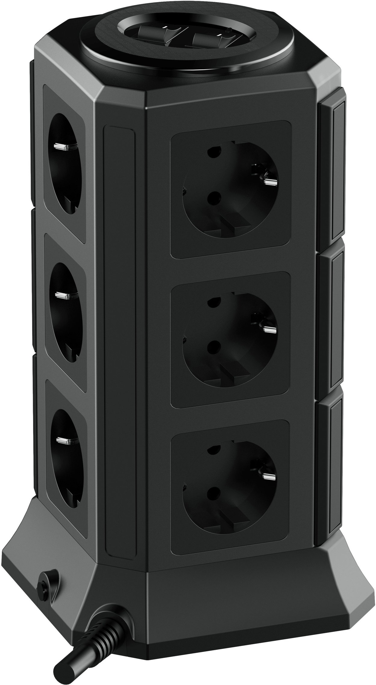 Predlžovací kábel TOPREK USB Vertical Power Strip TP-VA5U12E-PD