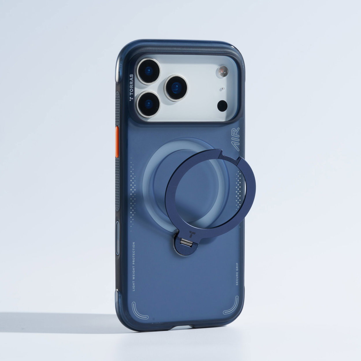 Handyhülle Torras Ostand Q3 Air Deep Blue iPhone 17 Pro
