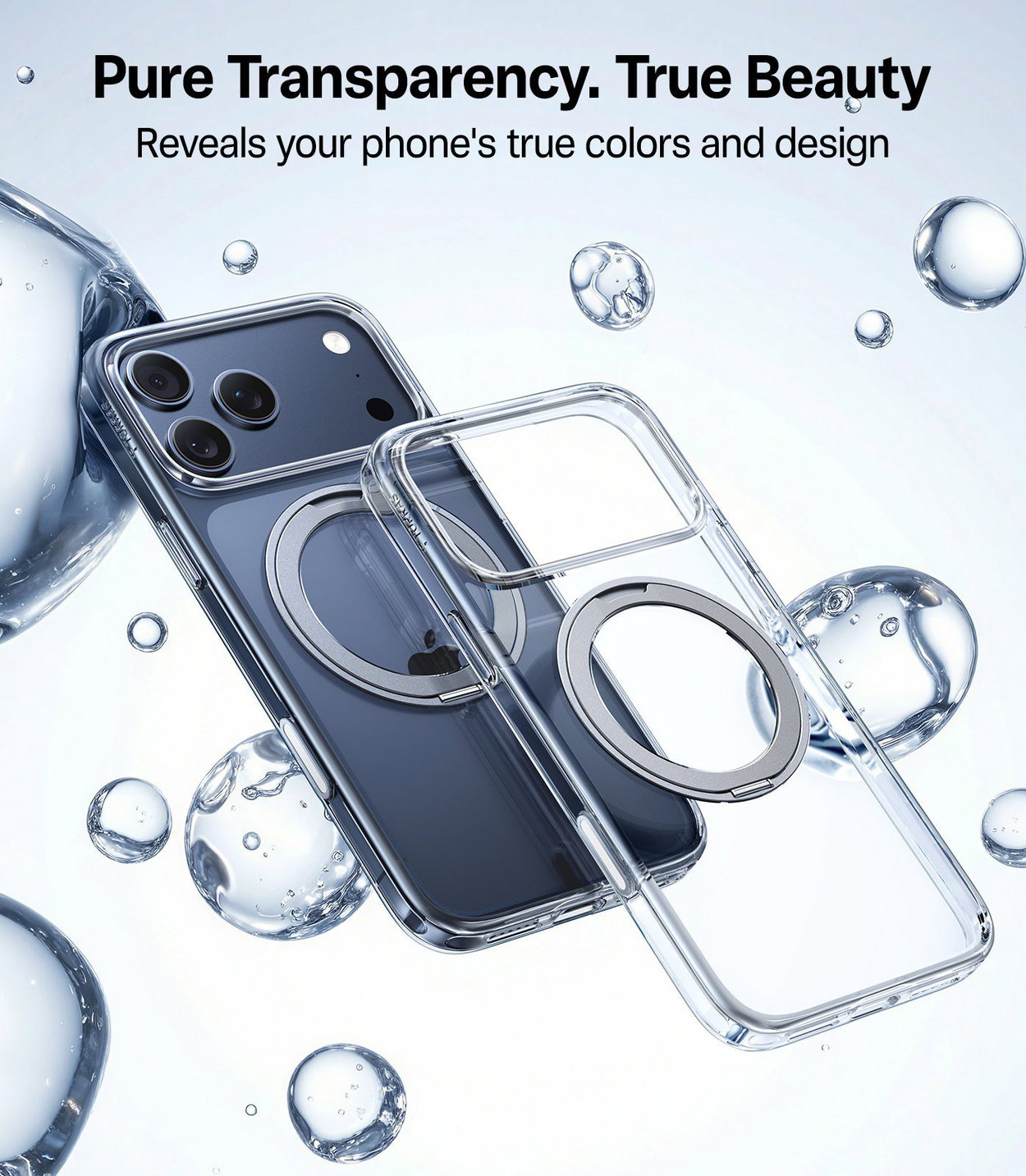 Torras Ostand Pro Clear iPhone 17 Pro Max phone case