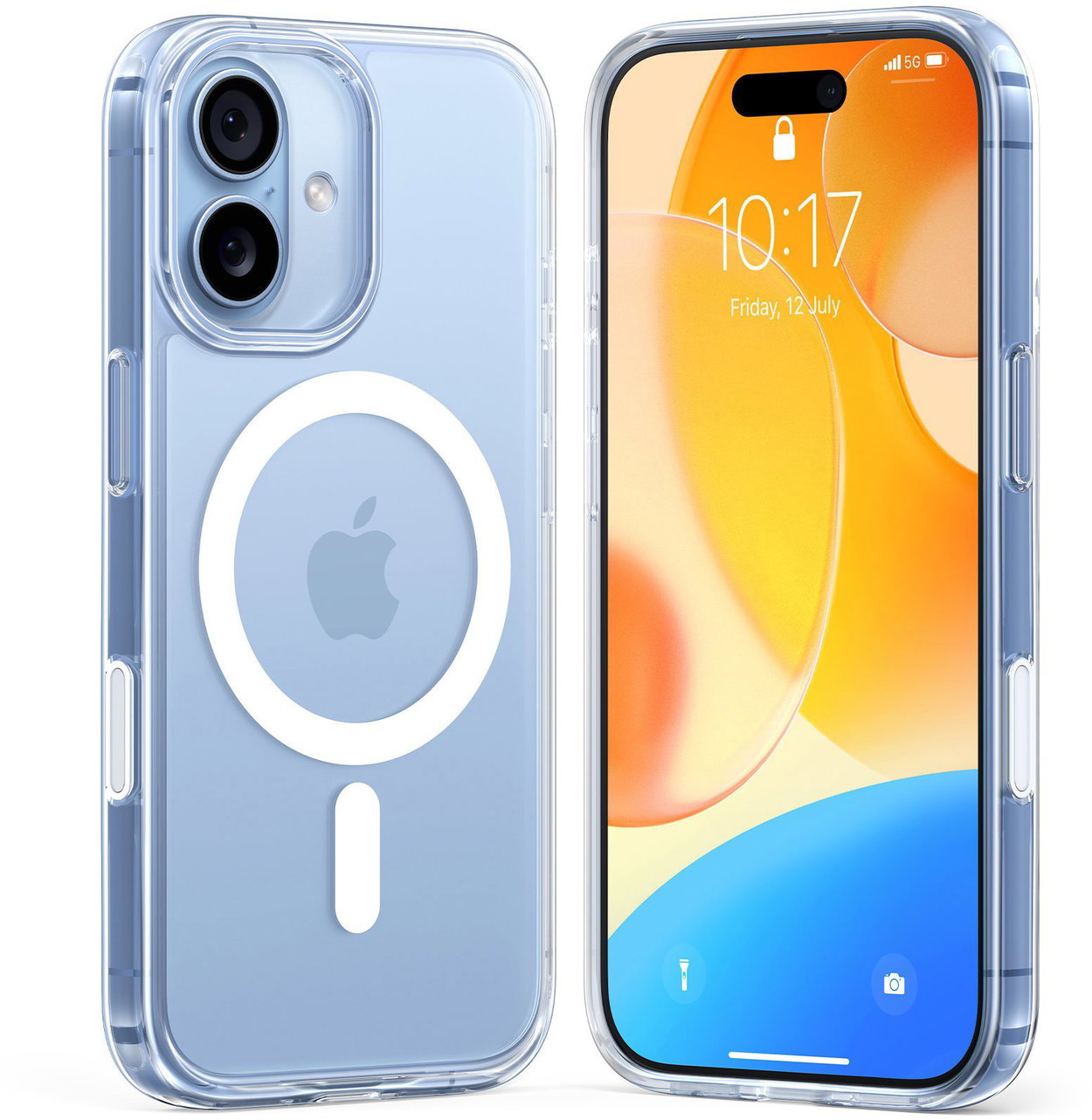 Torras Guardian Magnetic Clear iPhone 17 mobiltelefon tok