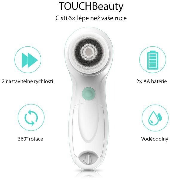 TOUCHBeauty 0759AP 3-in-1 Skin Cleansing Brush, Lipstick
