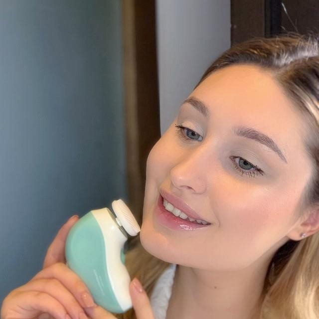 TOUCHBeauty Cleansing Brush 1387A 3-in-1 Cleansing Brush Green