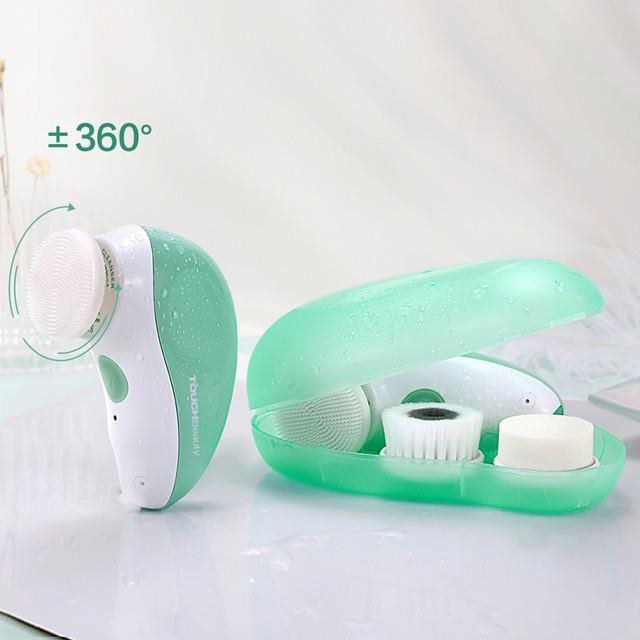 TOUCHBeauty Cleansing Brush 1387A 3-in-1 Cleansing Brush Green
