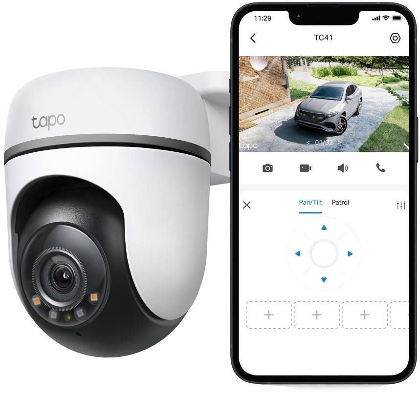 TP-Link Tapo TC41 Outdoor 2K Pan/Tilt Security WiFi camera