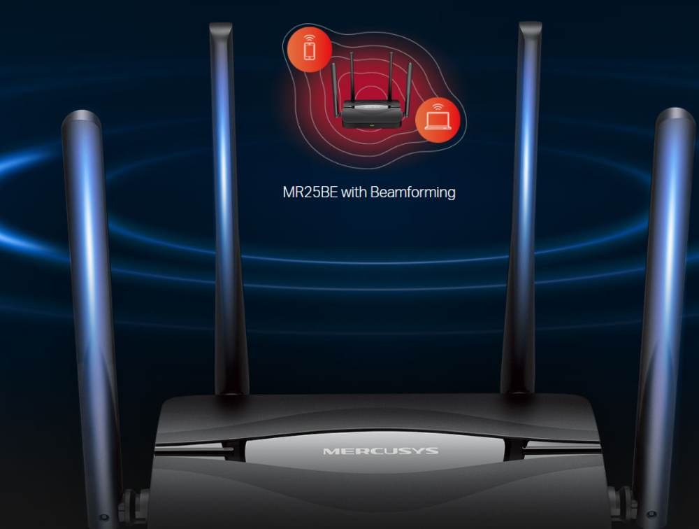 WiFi router Mercusys MR25BE, WiFi 7 BE3600