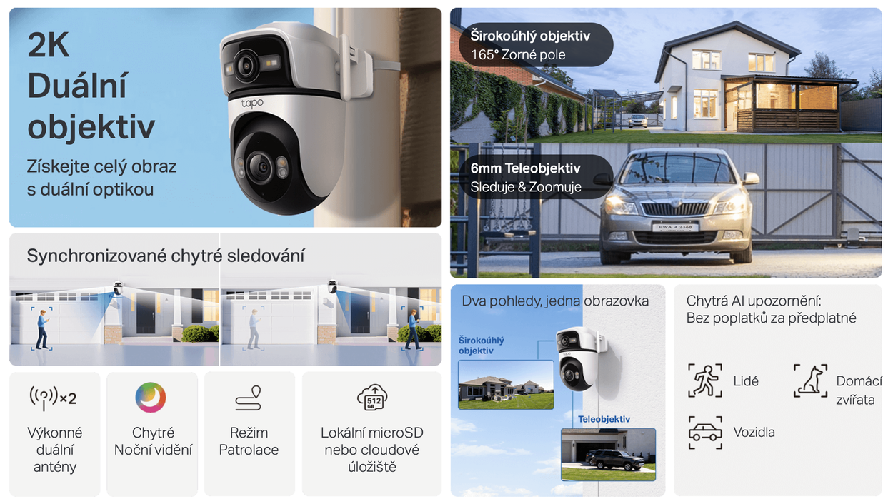 IP kamera TP-Link Tapo C545D 2K Outdoor Dual Lens