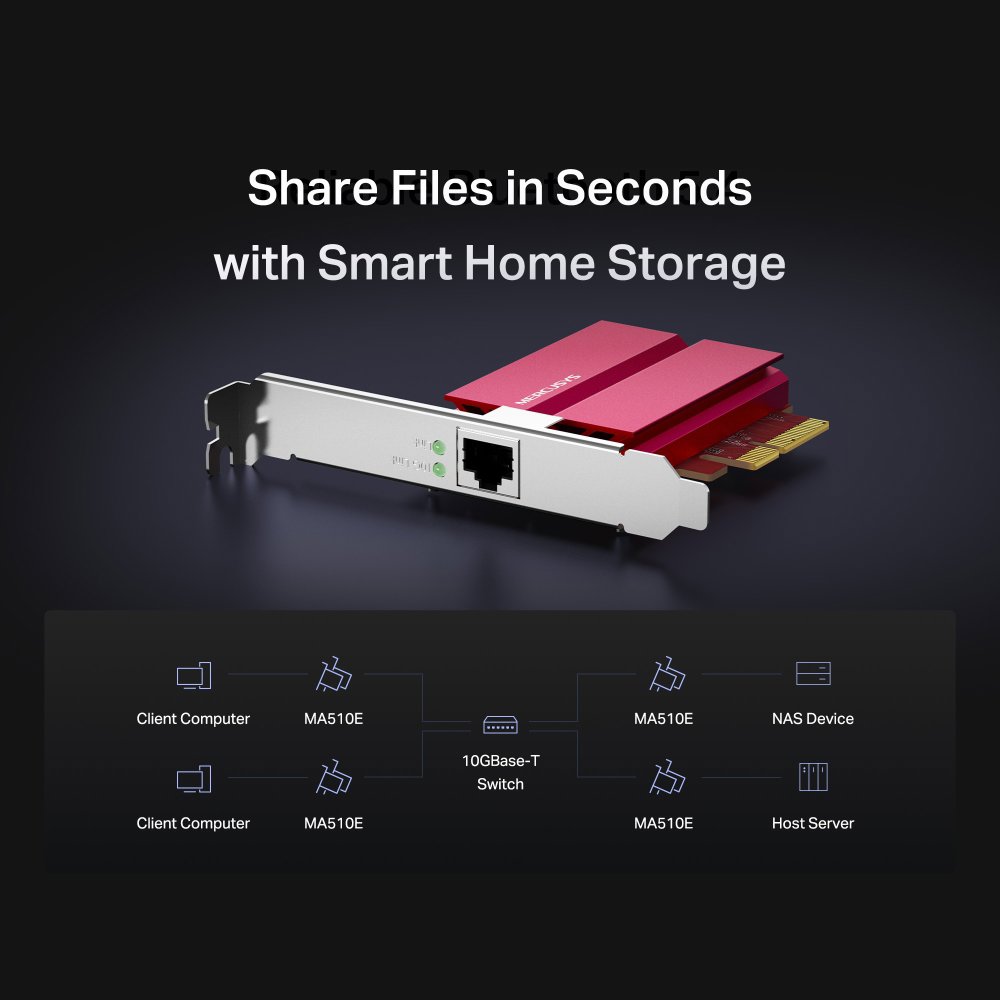 Mercusys MA510E 10-Gigabit-PCIe-Netzwerkkarte