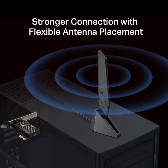 WiFi-Netzwerkkarte TP-Link Archer TXE73E AXE5400 Tri-Band Wi-Fi 6E Bluetooth