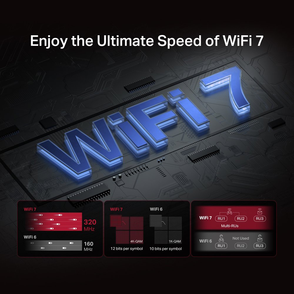 WiFi-Netzwerkkarte Mercusys MA49BE BE9300 Wi-Fi 7/Bluetooth