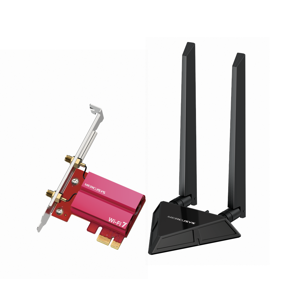 WiFi-Netzwerkkarte Mercusys MA49BE BE9300 Wi-Fi 7/Bluetooth
