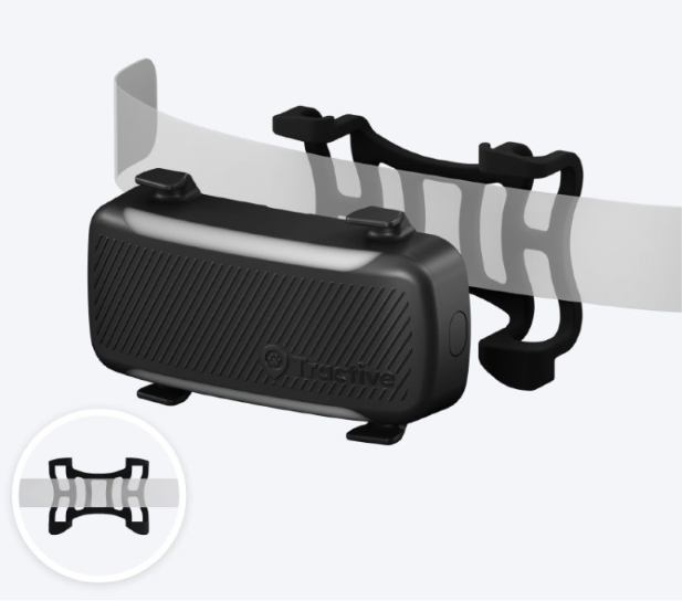 Tractive DOG 6 XL GPS pet tracker for dogs with health monitor and alerts, black