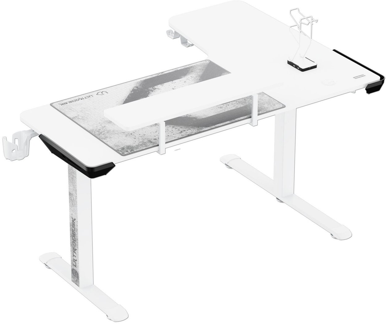 Gaming-Tisch ULTRADESK Winger weiß
