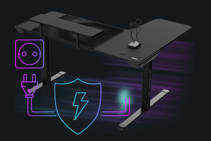 Gaming-Tisch ULTRADESK Winger weiß