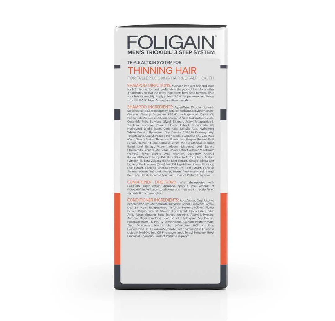 FOLIGAIN Triple Action hair care set travel set