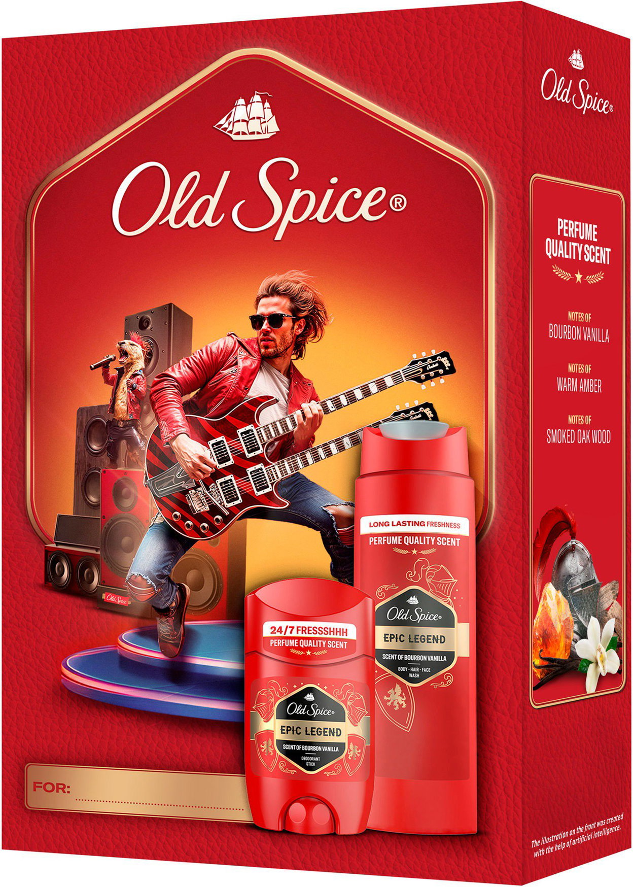 Men's cosmetic set OLD SPICE Epic Legend Rockstar 300 ml