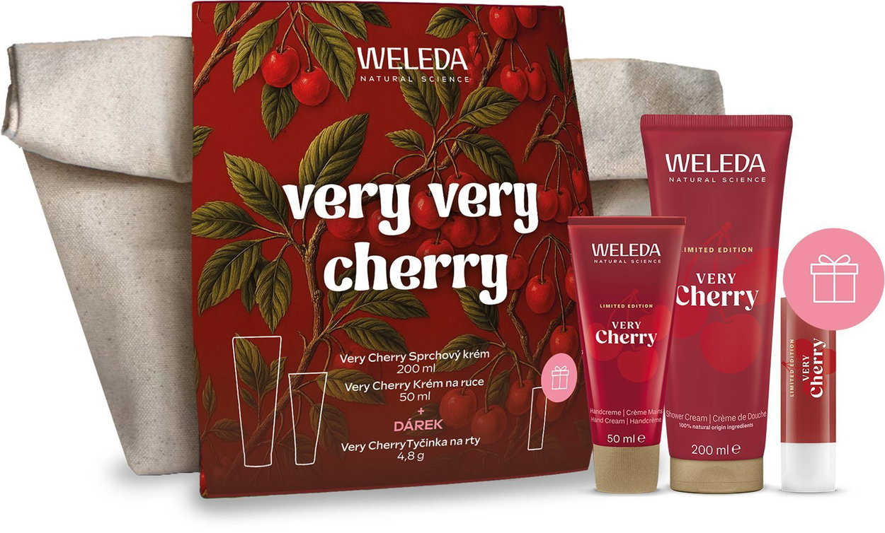 WELEDA Very Very Cherry 250 ml cosmetic gift set