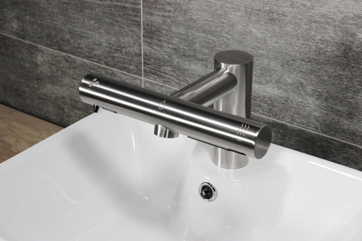JET DRYER AIRTAP 3-in-1 hand dryer - round