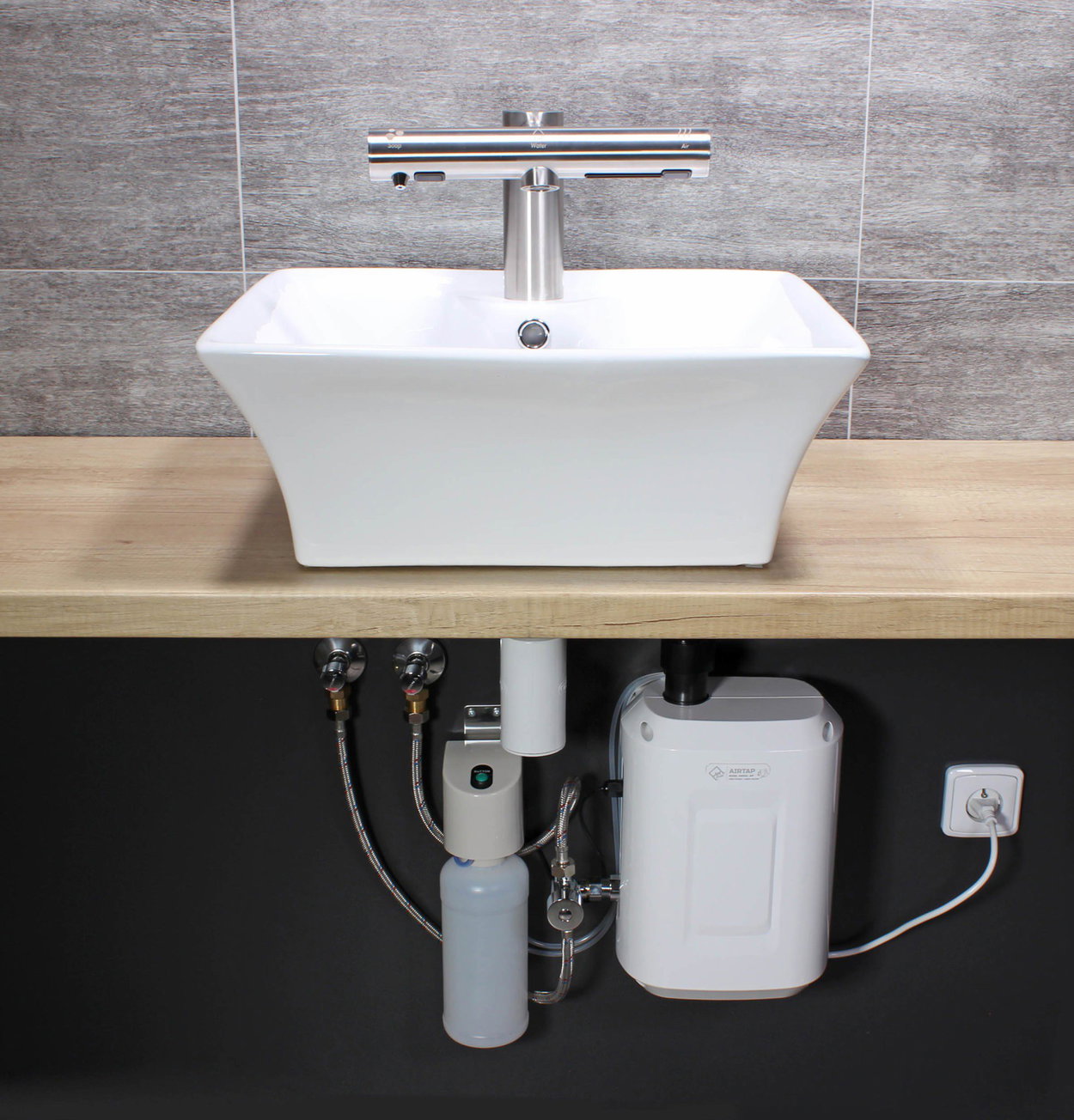 JET DRYER AIRTAP 3-in-1 hand dryer - round