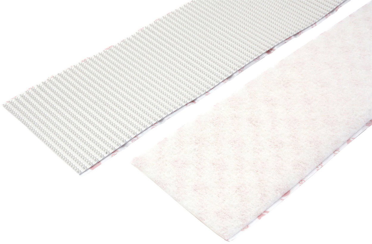 Velcro VELCRO Velcro tape, extra strong, adhesive, 50 mm × 1 m, white