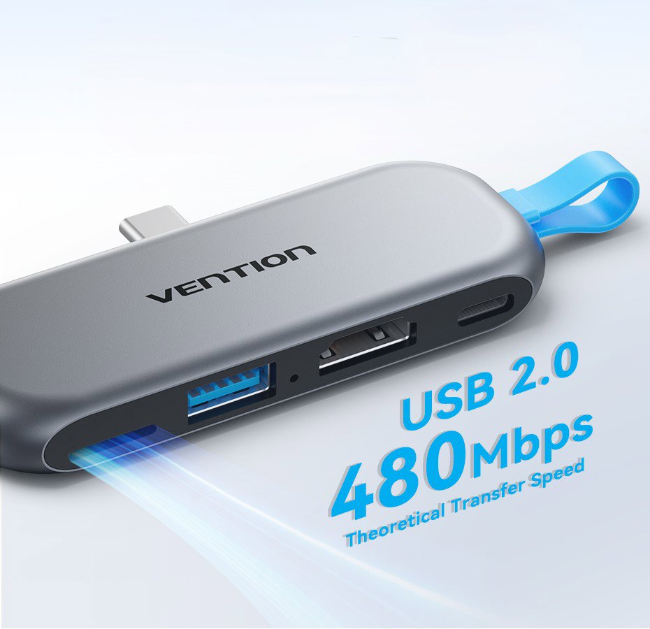 Vention 4-in-1 USB-C Cable-Free Docking Station