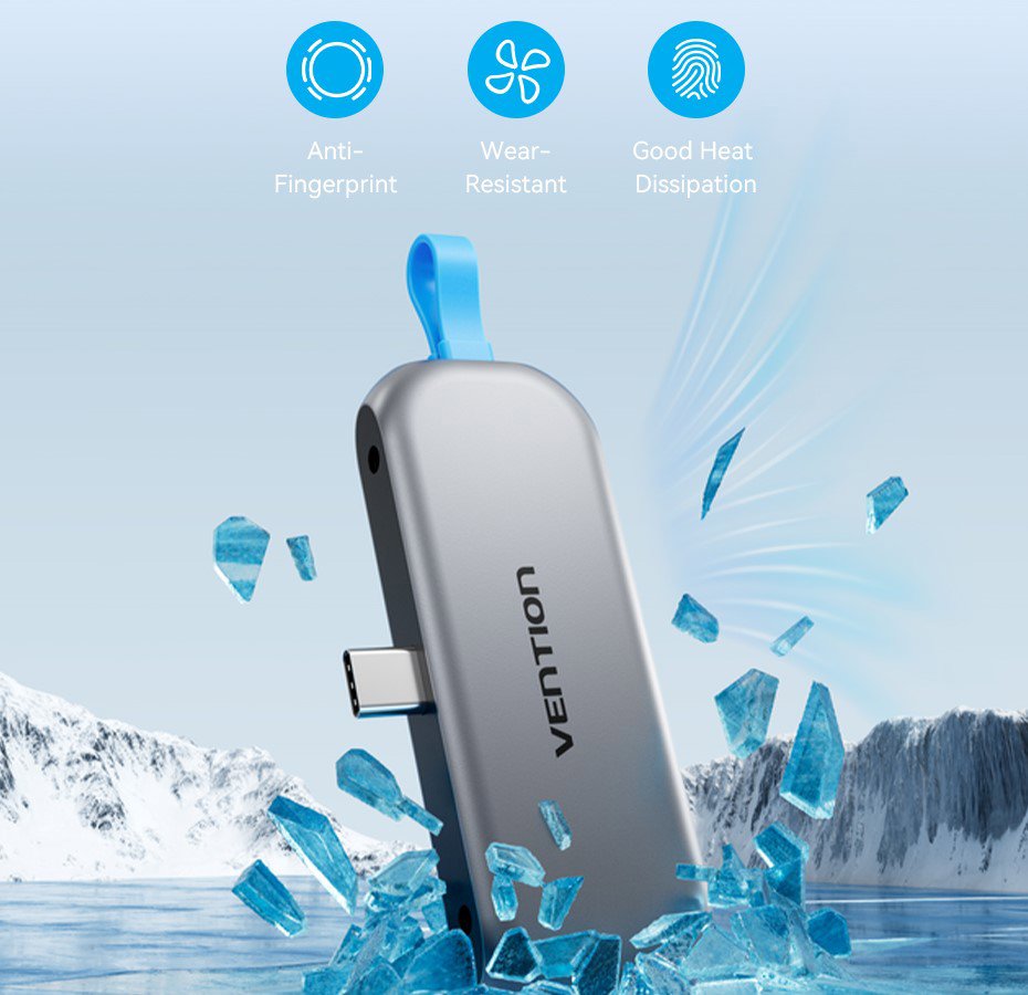 Vention 4-in-1 USB-C Cable-Free Docking Station