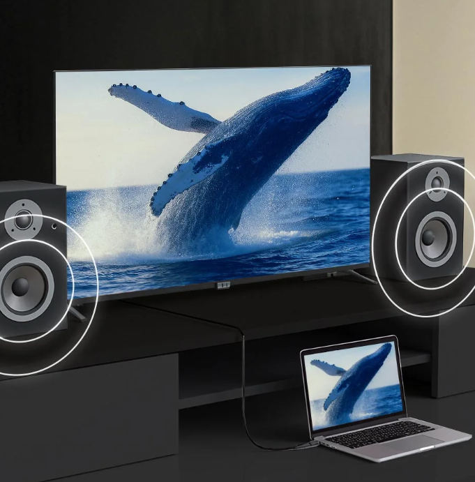 Vention Detachable Optical HDMI-A Male to HDMI-D + HDMI-A Male 4K Videokabel
