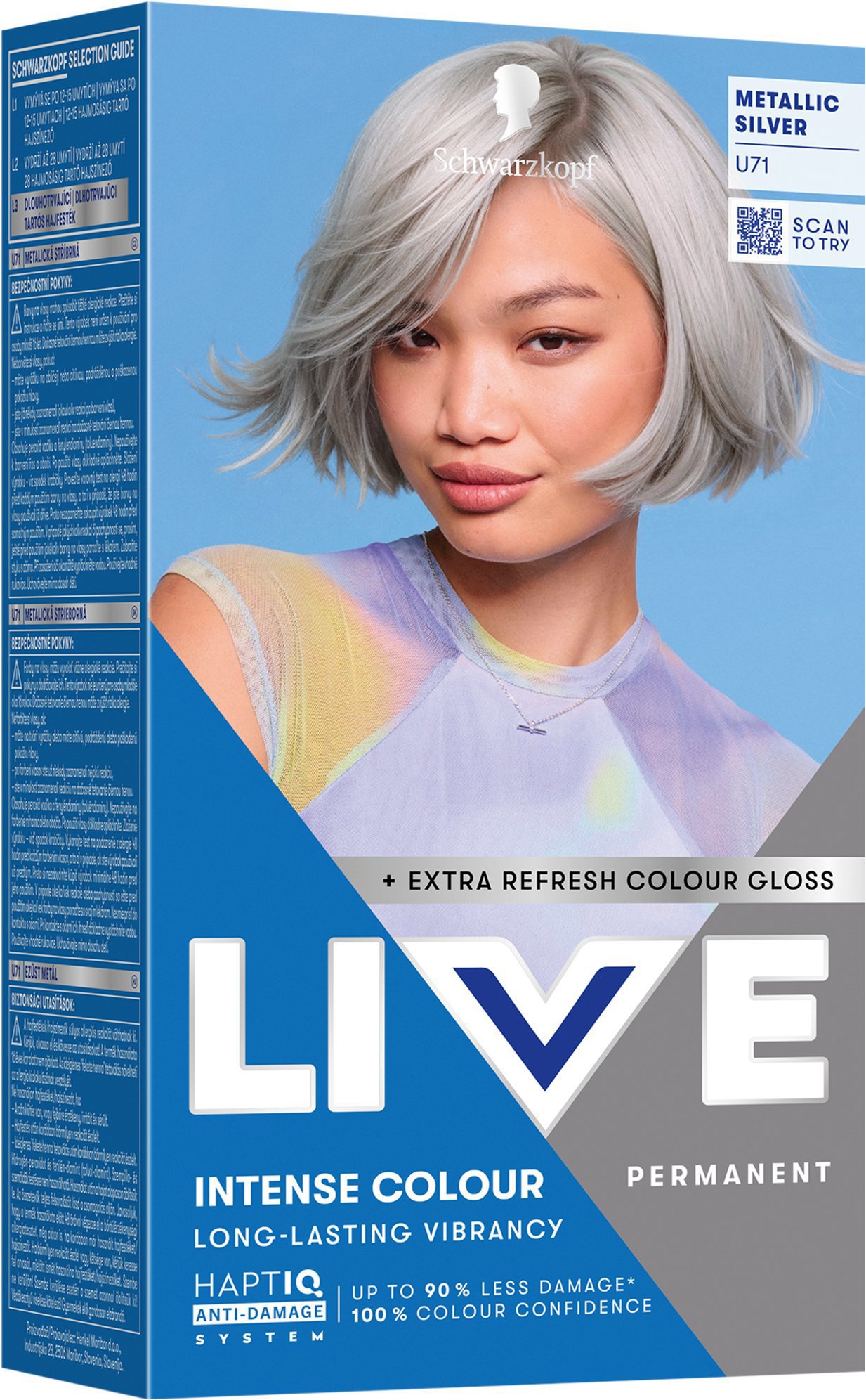 SCHWARZKOPF Live Urban Metallics U71 Metallic Silver 60 ml