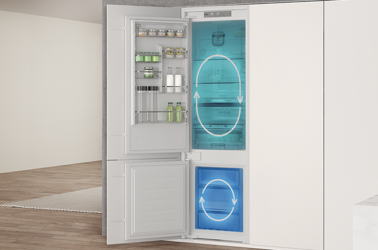 Vstavaná chladnička WHIRLPOOL AI AdaptiveCool WHK2 5292 B4E