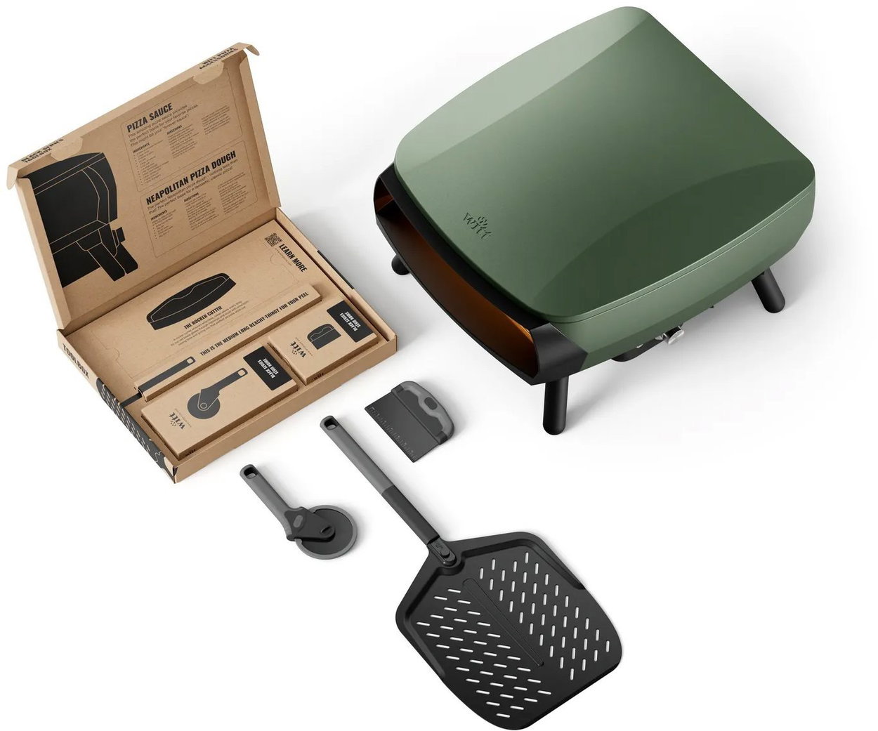 Witt Piccolo Rotante 16" Matte green + Accessories set 3