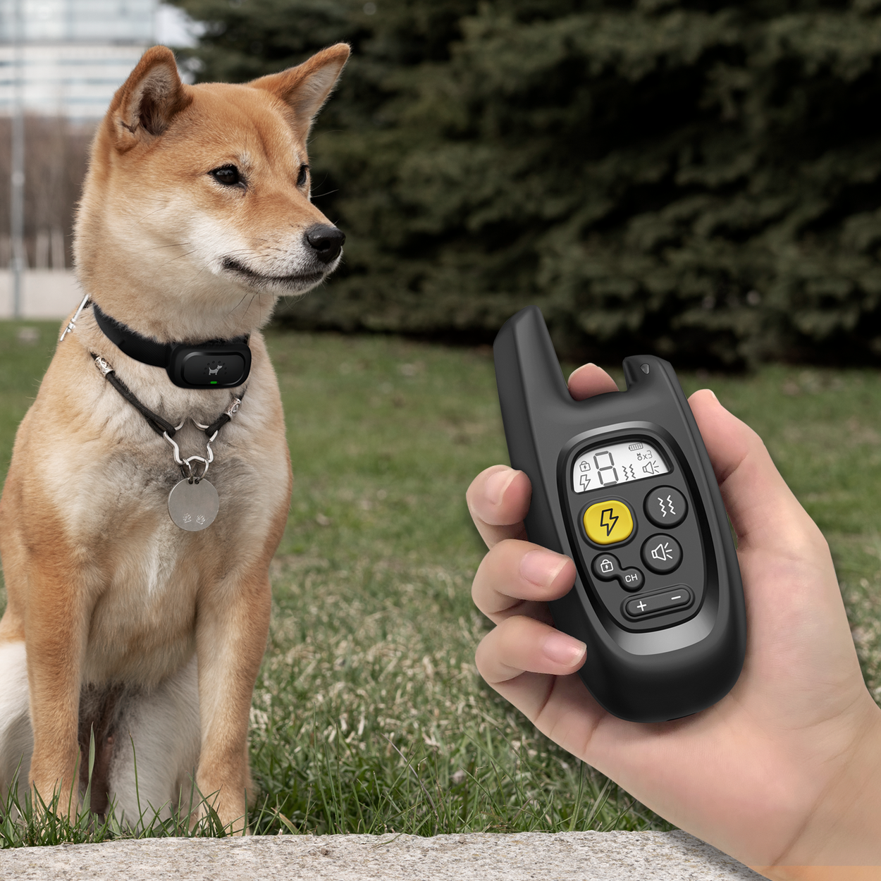 Electronic training collar HELMER electronic training collar for dogs TC 400