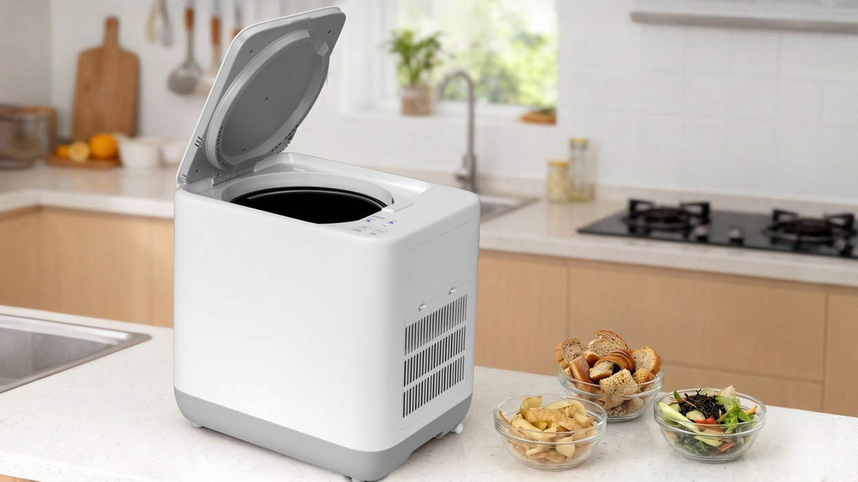 Composter Salente EcoBoost, electric composter, 3.8 l, white