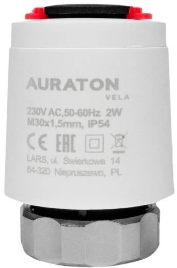 Auraton Vela thermoelectric actuator M30 × 1.5 NC 230V