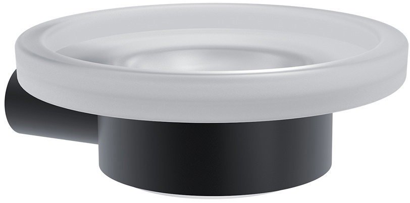 Nimco Bathroom Soap Dish – Stainless Steel Bormo Black BRC-11059W-90