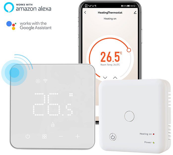 Designo WBW3white Wireless Wifi Thermostat Designo