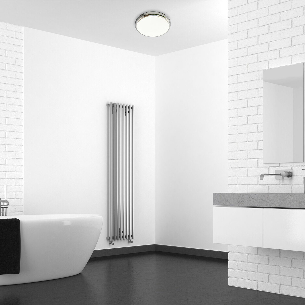 Rabalux LED RGB bathroom ceiling light 18W, 30cm, 3000–6500K, IP44, remote control